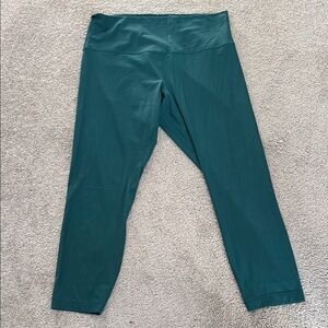 Lululemon Athletica Ribbed Teal Leggings